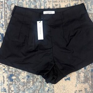 Commense Black Tailored Shorts